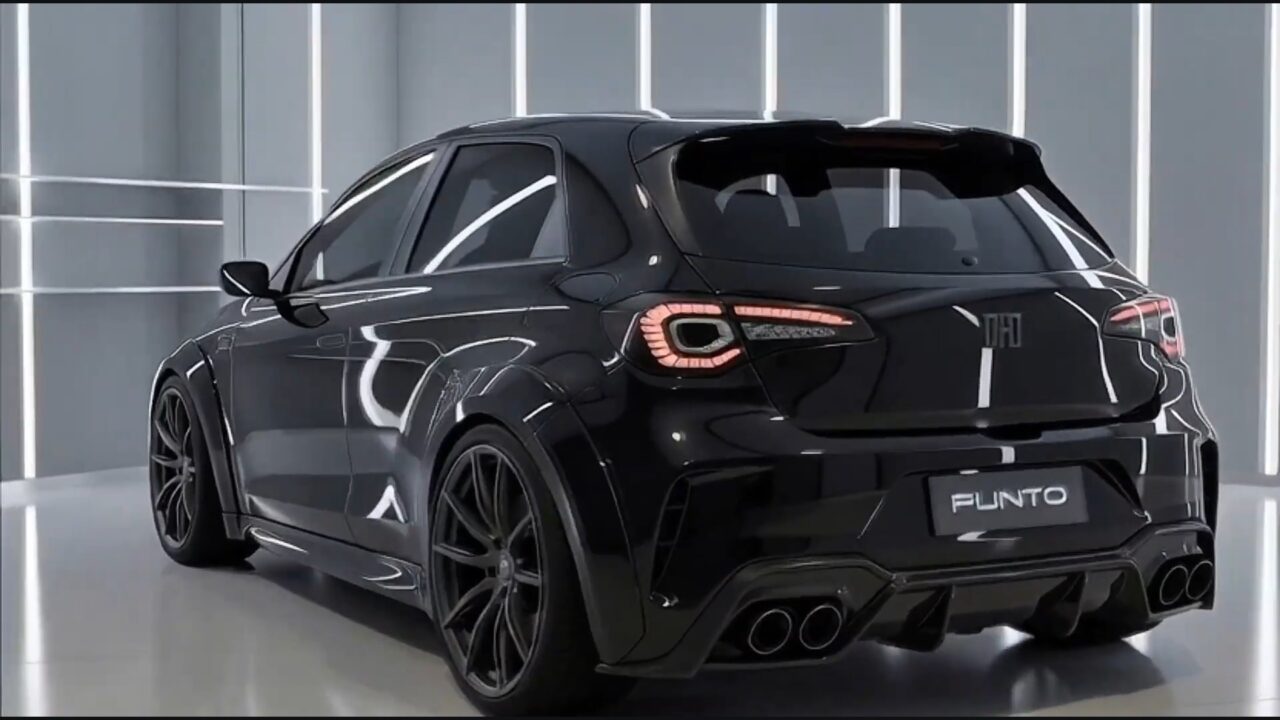 Render Nuova Fiat Punto GT 2027 compatta sportiva