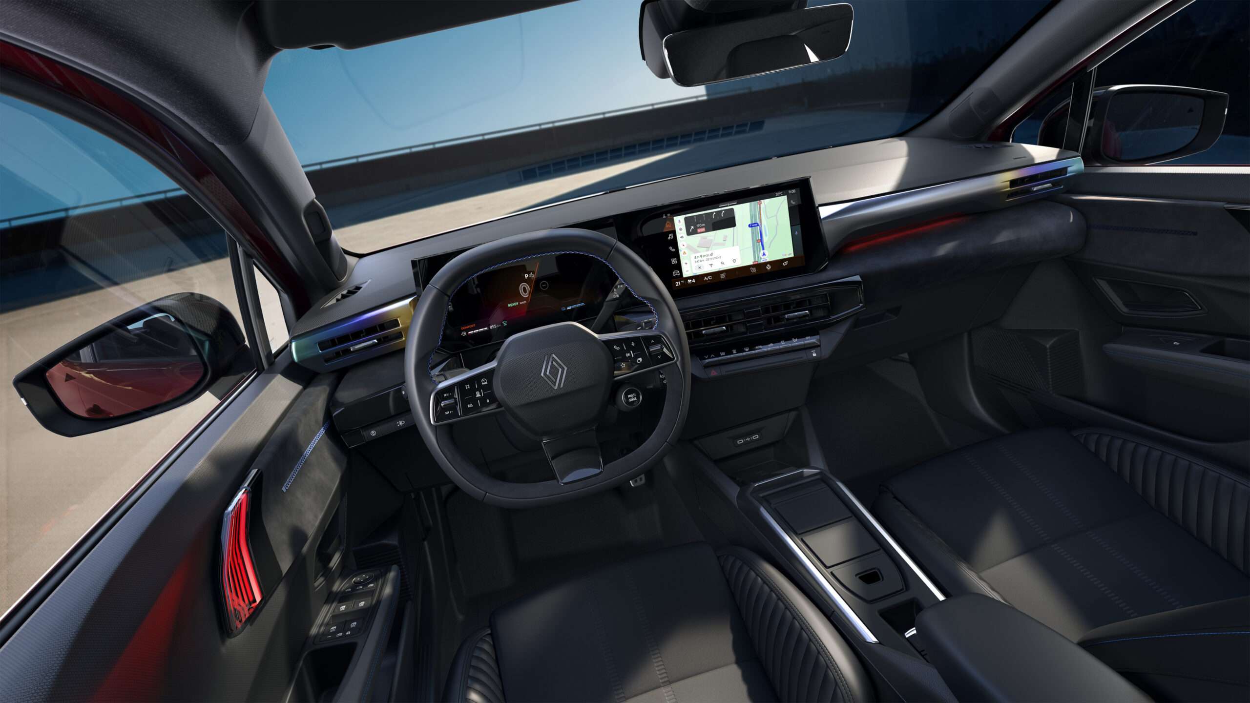 Interni nuova Renault Clio 2026 doppio schermo da 10 pollici
