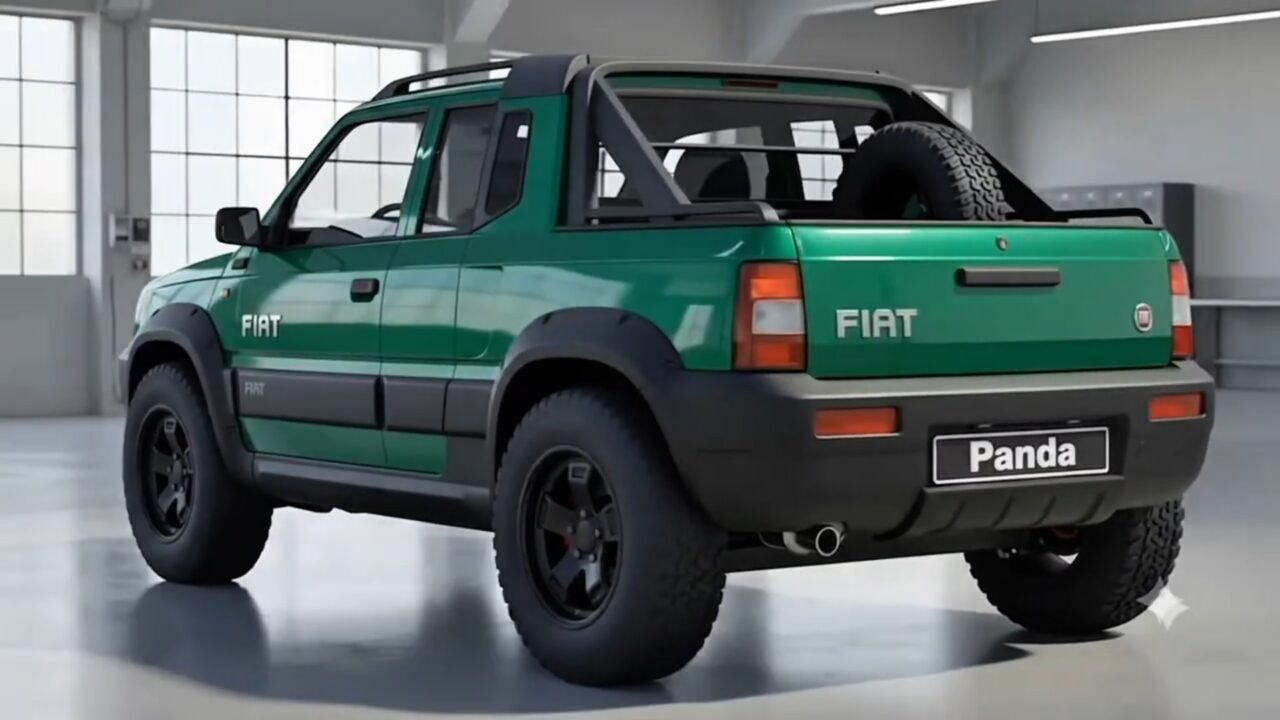 Nuova Fiat Panda 4x4 pick-up: variante estrema, le foto