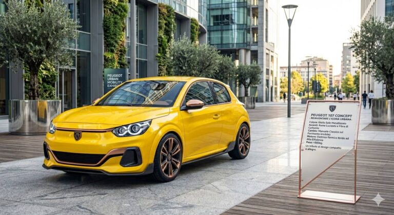 Nuova Peugeot 108 2028: ritorna la citycar francese