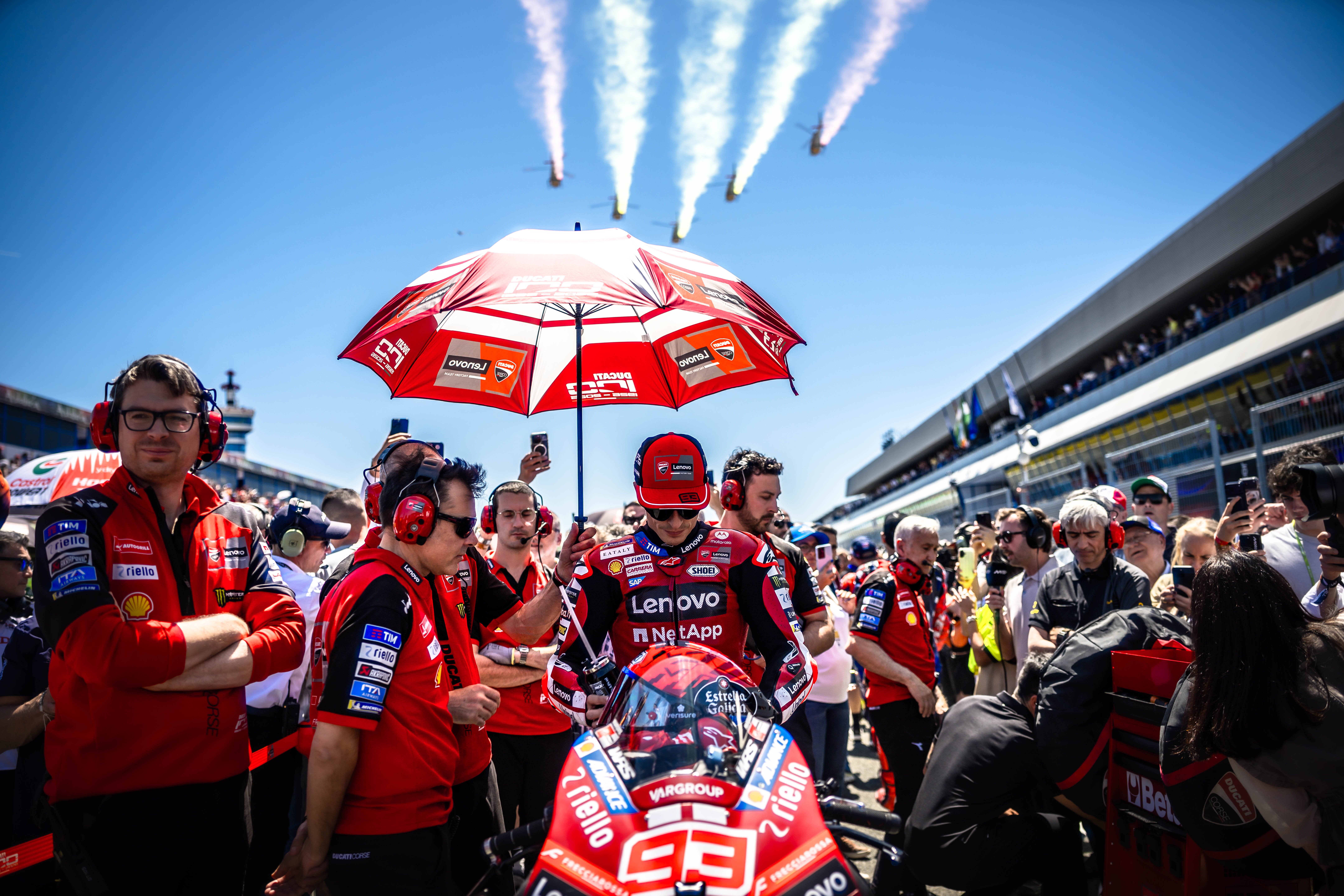 Francesco Bagnaia Ducati Lenovo in griglia di partenza Jerez MotoGP 2026