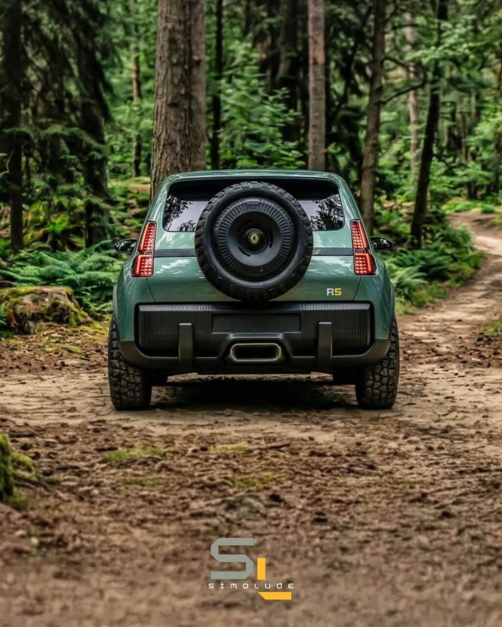 Nuova Renault 5 off-road 2027 render