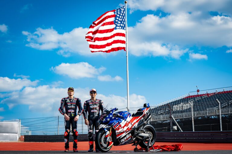 Aprilia X 250TH con Bezzecchi e Martin al Circuit of the Americas Austin — GP Americas MotoGP 2026
