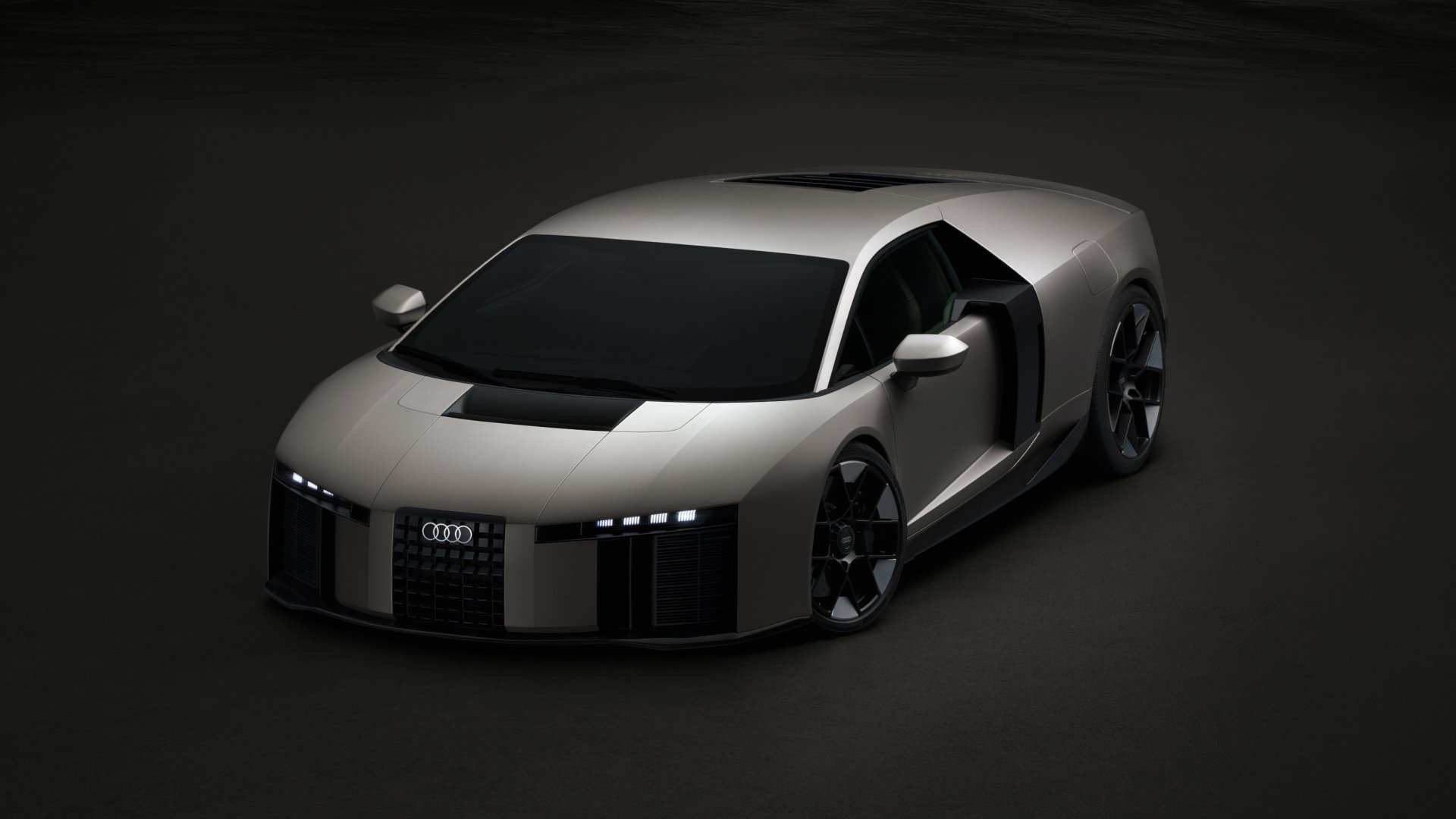 Audi Nuvolari 2027 vista anteriore tre quarti