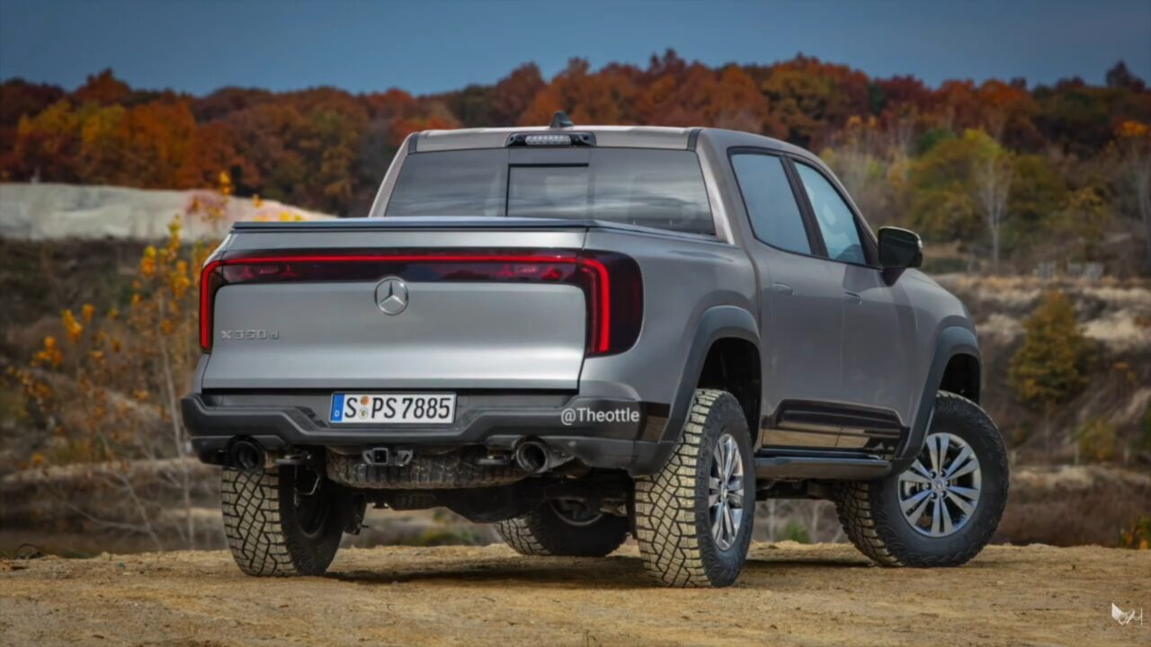 Nuova Mercedes Classe X, render del pick-up