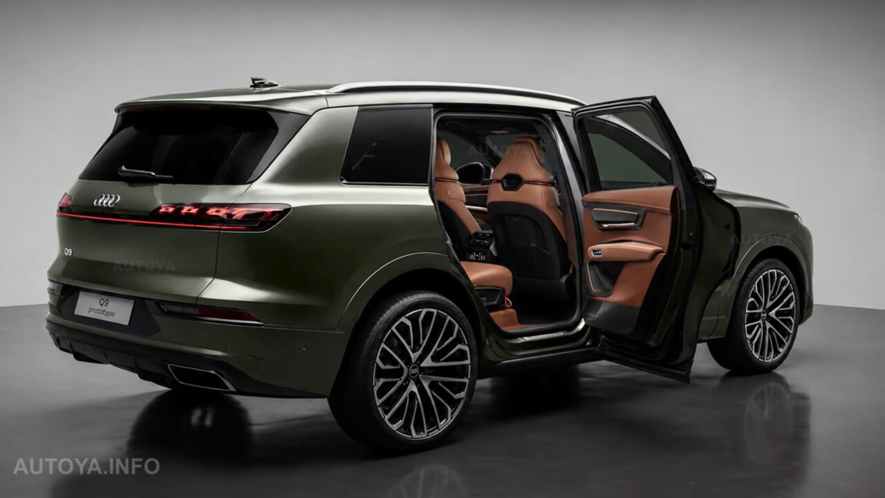 Render Audi Q9 2026 maxi SUV ammiraglia