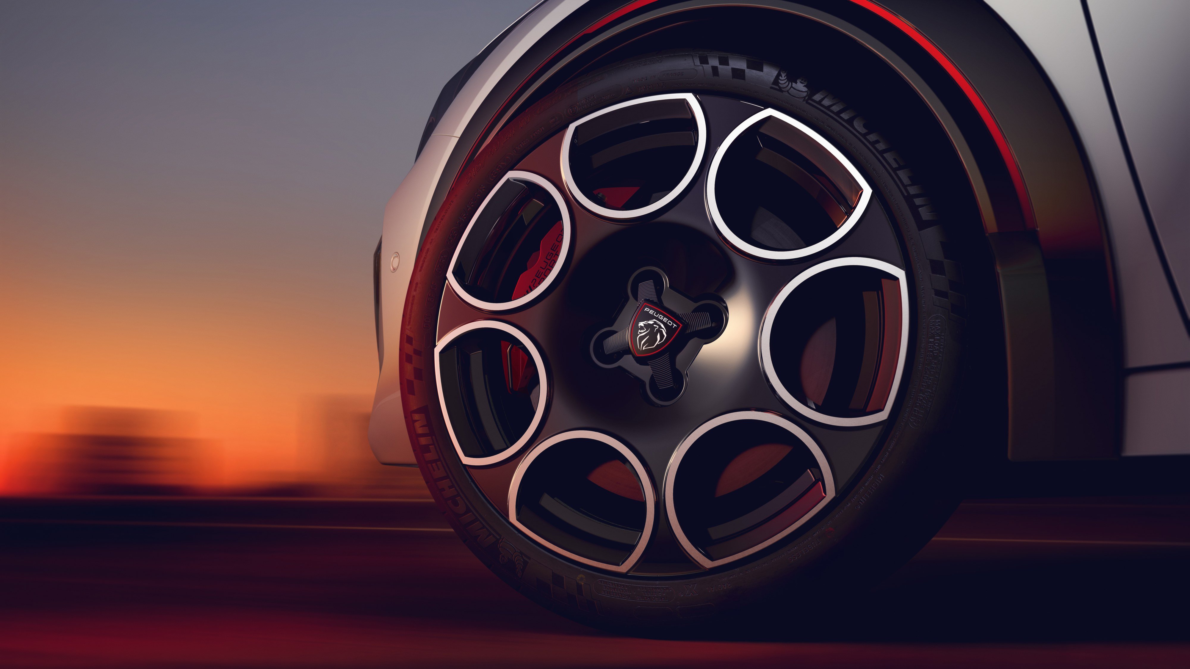 Peugeot E-208 GTi 2026 cerchio forato da 18 pollici omaggio alla 205 GTi
