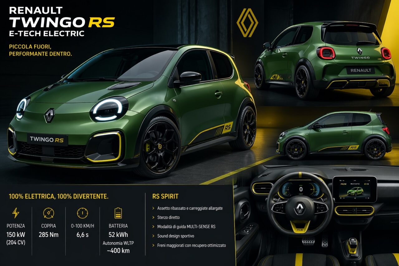 Nuova Renault Twingo RS Williams torna la baby sportiva