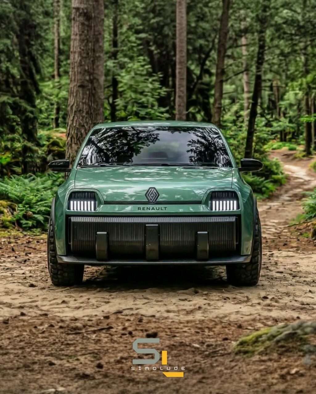 Nuova Renault 5 off-road 2027 render