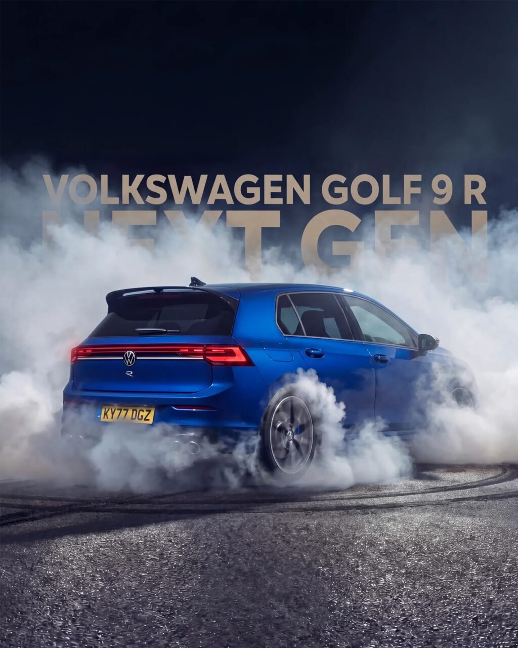 Volkswagen Golf 9 ID. Golf render tre quarti anteriore
