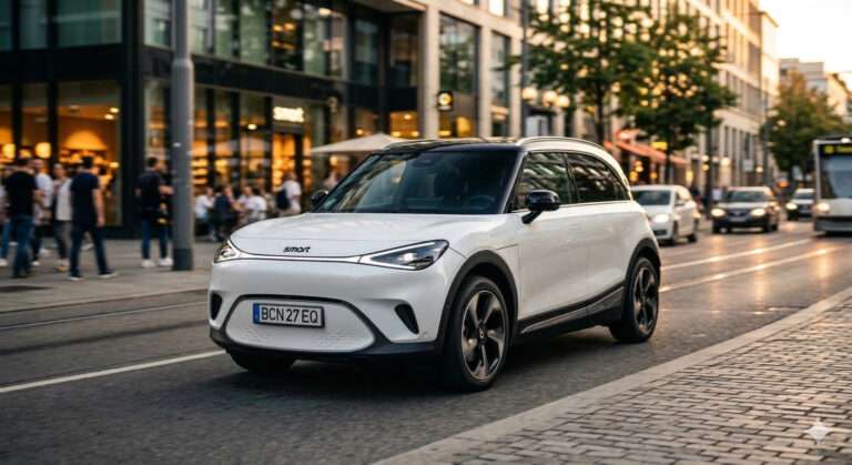 Nuova Smart #1 2027 restyling render SUV elettrico