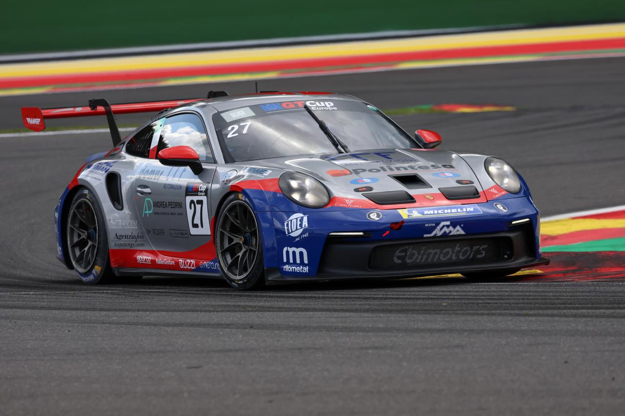 Porsche 911 GT3 Cup FAEMS Ebimotors numero 1 Luvisi Delli Guanti GT Cup Europe Spa 2026