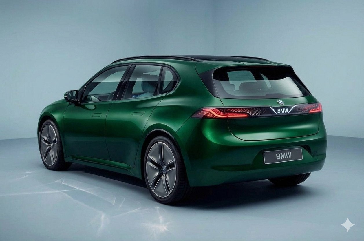 Nuova BMW Serie 1 2028 entry level render frontale