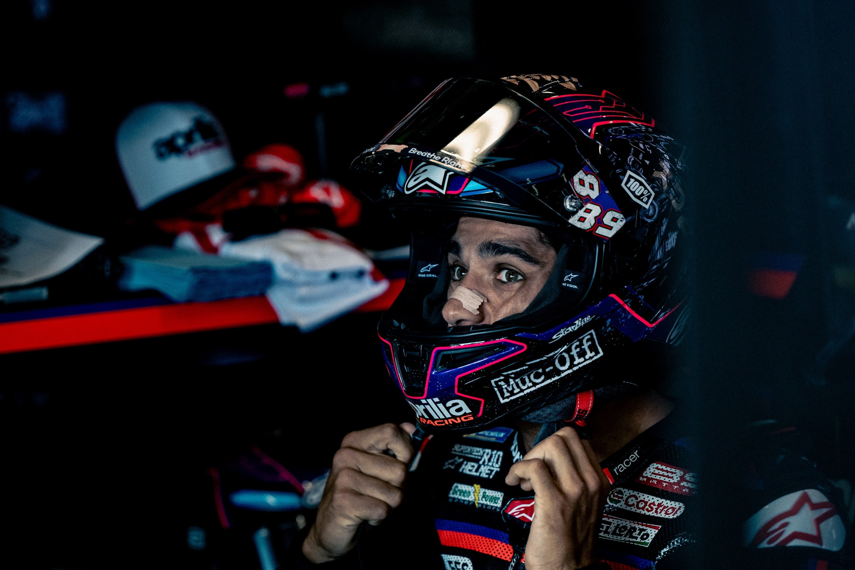 Jorge Martin nel box Aprilia al GP di Brno 2026, Repubblica Ceca