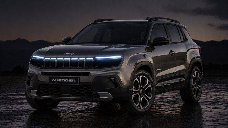 Nuova Jeep Avenger 2026 restyling MY 2027 frontale