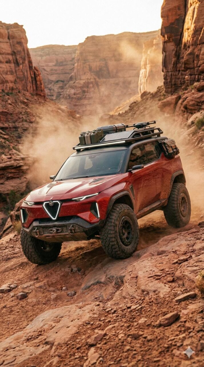 Alfa Romeo Matta 2027 fuoristrada render laterale