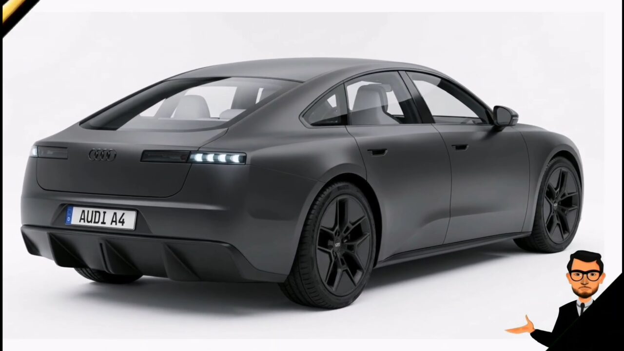 Nuova Audi A4 e-tron 2027 berlina elettrica