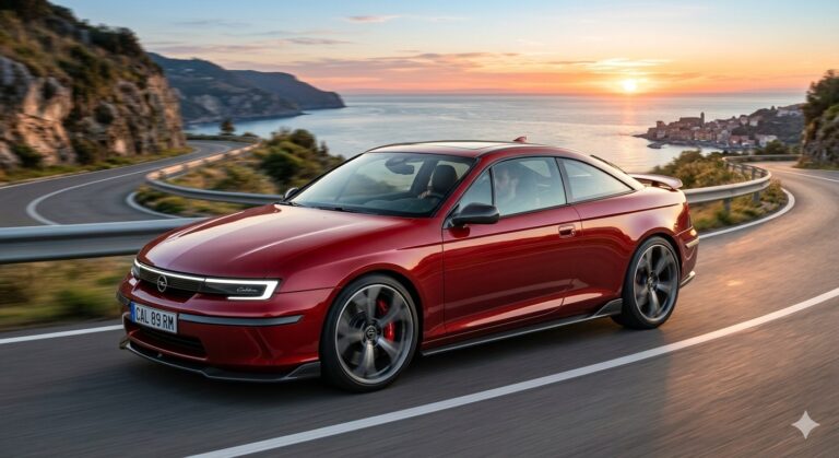 Nuova Opel Calibra 2026 restomod coupè render