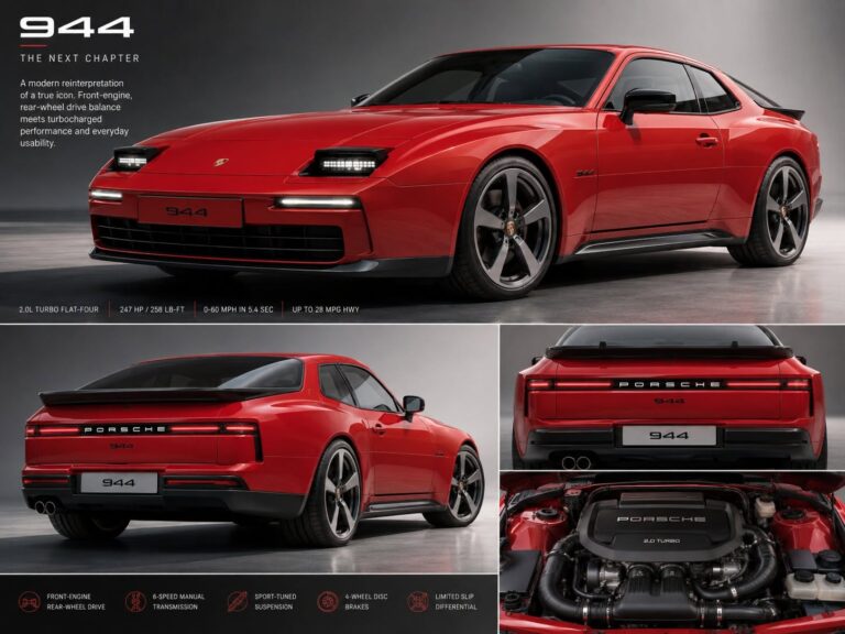 Nuova Porsche 944: restomod che immagina il nuovo modello