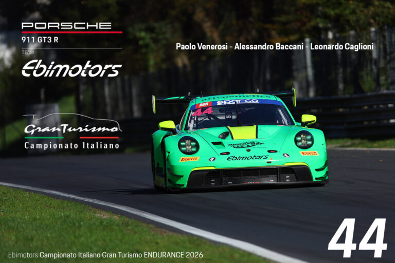 Ebimotors torna nel Campionato Italiano GT Endurance 2026