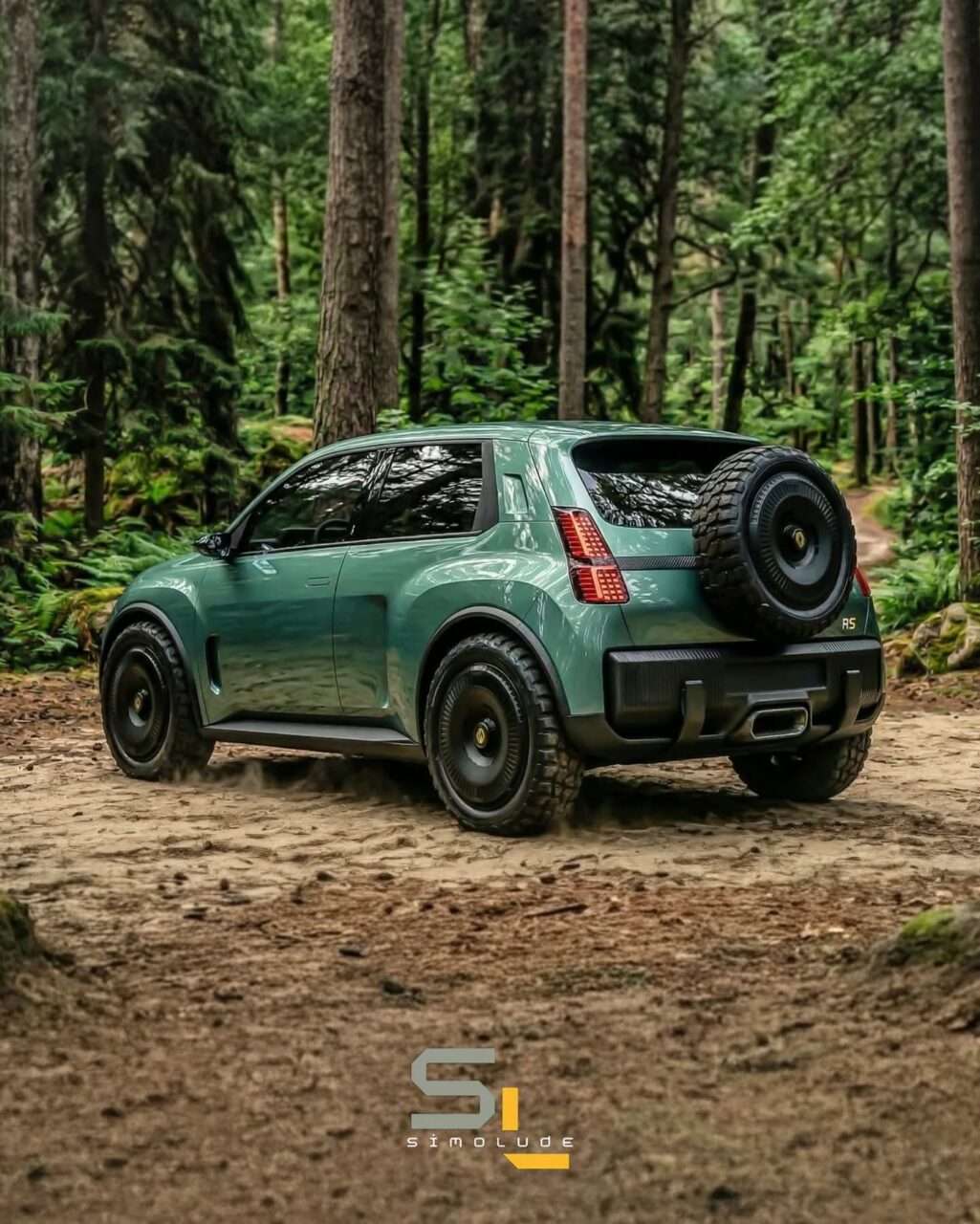 Nuova Renault 5 off-road 2027 render