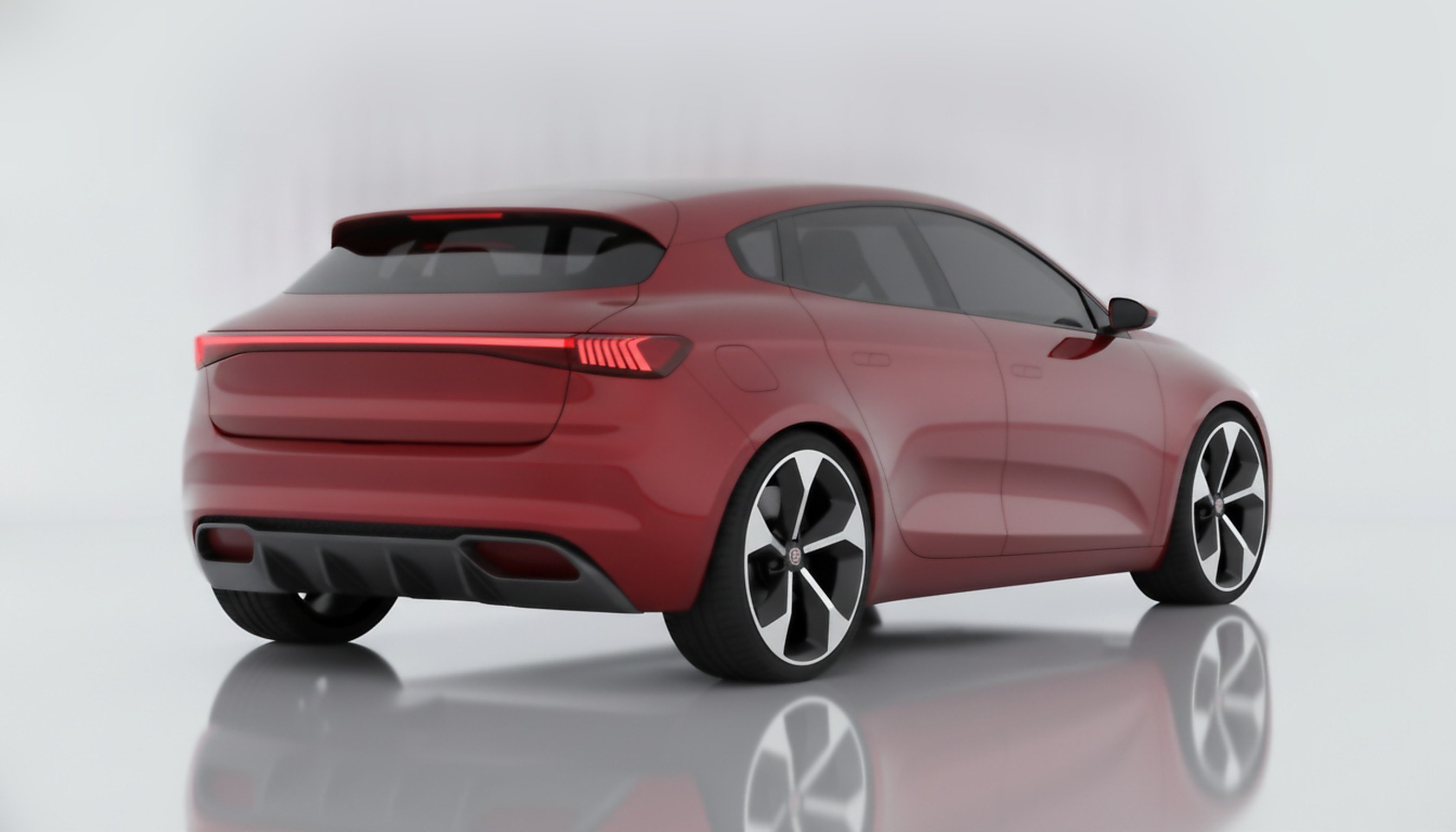 Nuova Fiat Bravo 2028 concept render posteriore