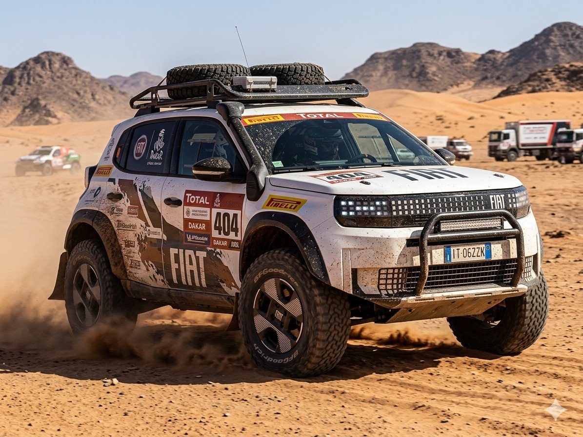 Nuova Fiat Grande Panda 4x4: alla Dakar per stupire
