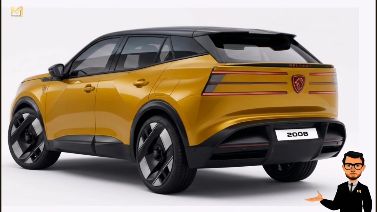 Render Peugeot 2008 2027 design frontale