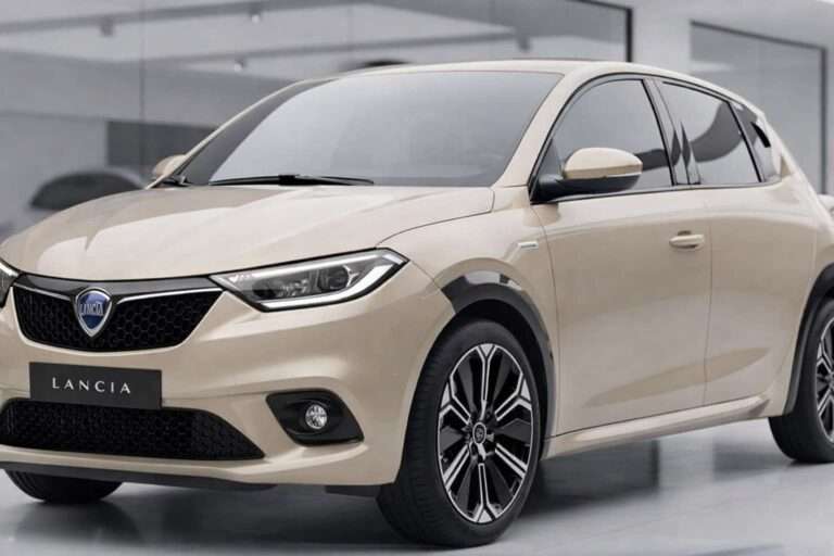 Nuova Lancia Ypsilon 2028 restyling render elettrica