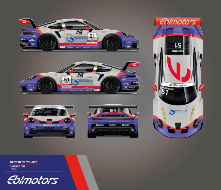 Paolo Gnemmi ad Imola in Porsche Carrera Cup Italia con Ebimotors