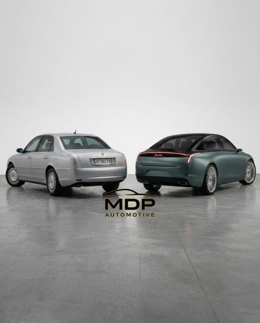 Render Lancia Thesis 2026 ammiraglia premium