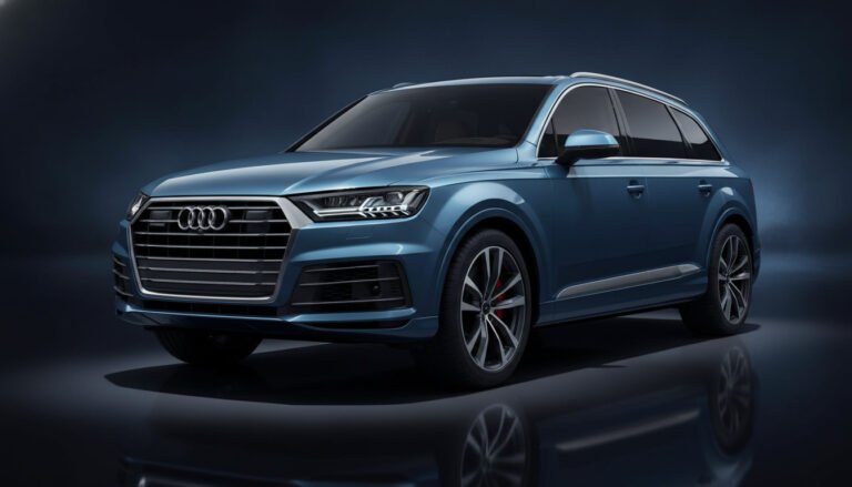 Nuova Audi Q7 2026, render anticipazione (non foto ufficiale): SUV full size design muscolare
