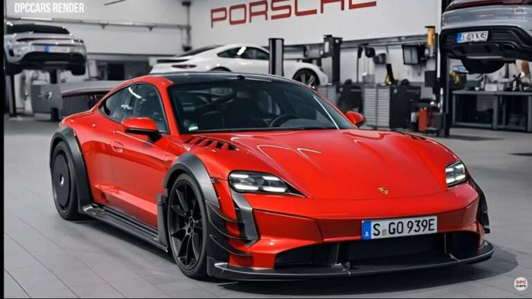 Nuova Porsche Taycan GT4 RS 2027: l'elettrica ancora più estrema