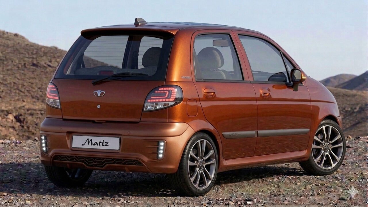 Daewoo Matiz 2027 render citycar elettrica