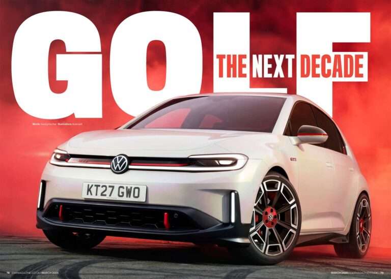Nuova Volkswagen Golf 9 2028 render elettrica